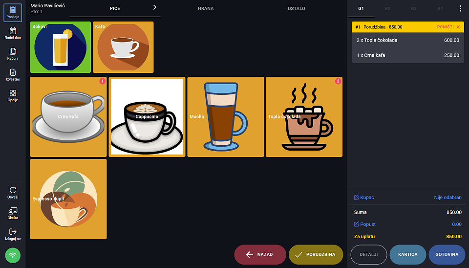 Konty za ugostitelje